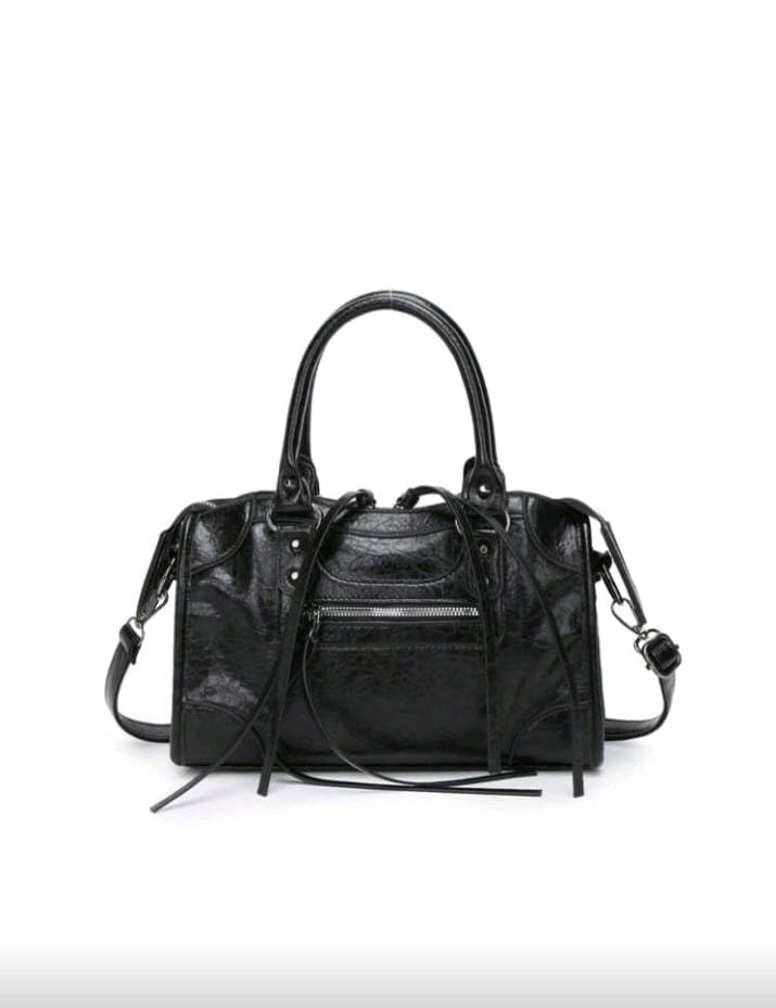 City bag media ecopelle Ghirlandina effetto sauvage