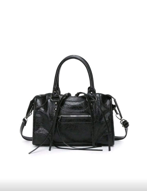 City bag media ecopelle Ghirlandina effetto sauvage