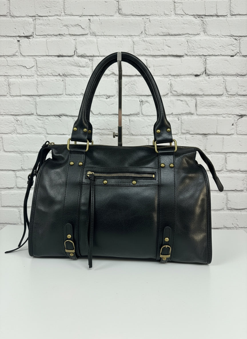 City bag vera pelle effetto sauvage grande
