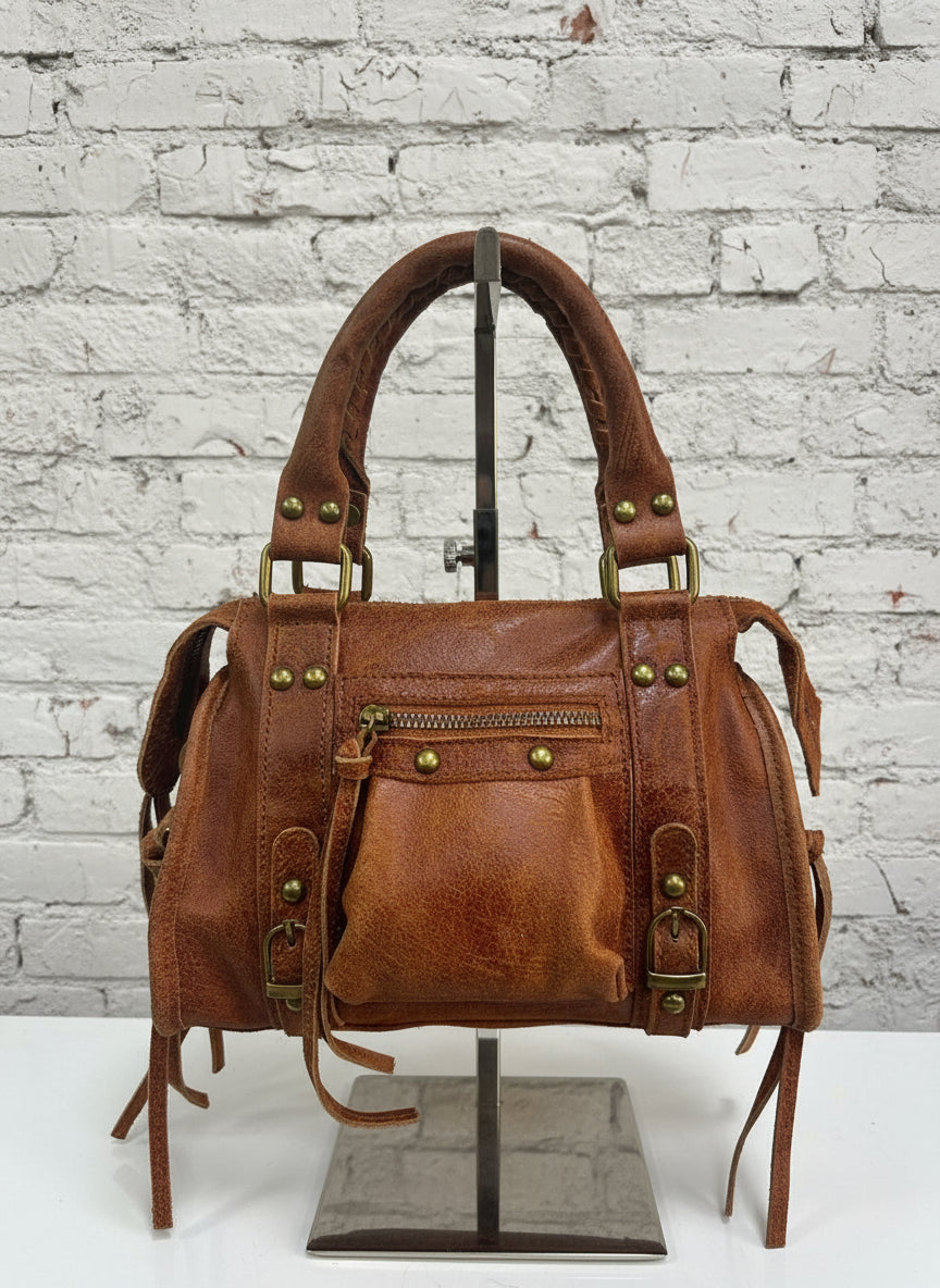 City bag piccola vera pelle