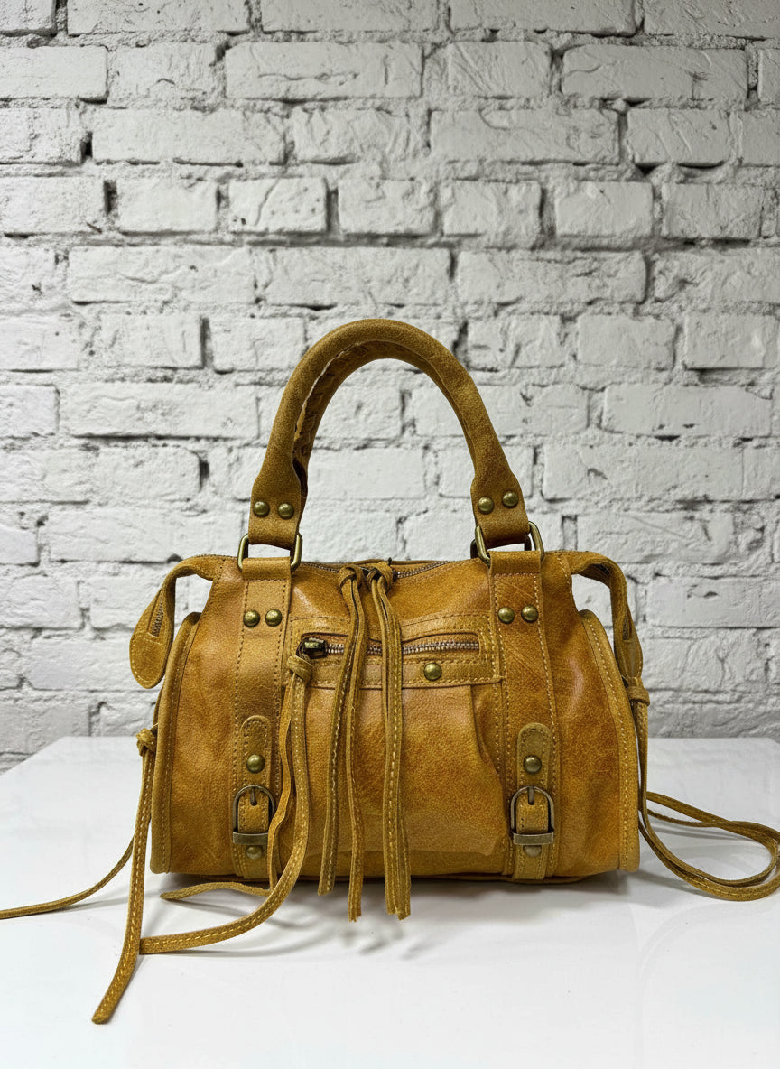 City bag piccola vera pelle