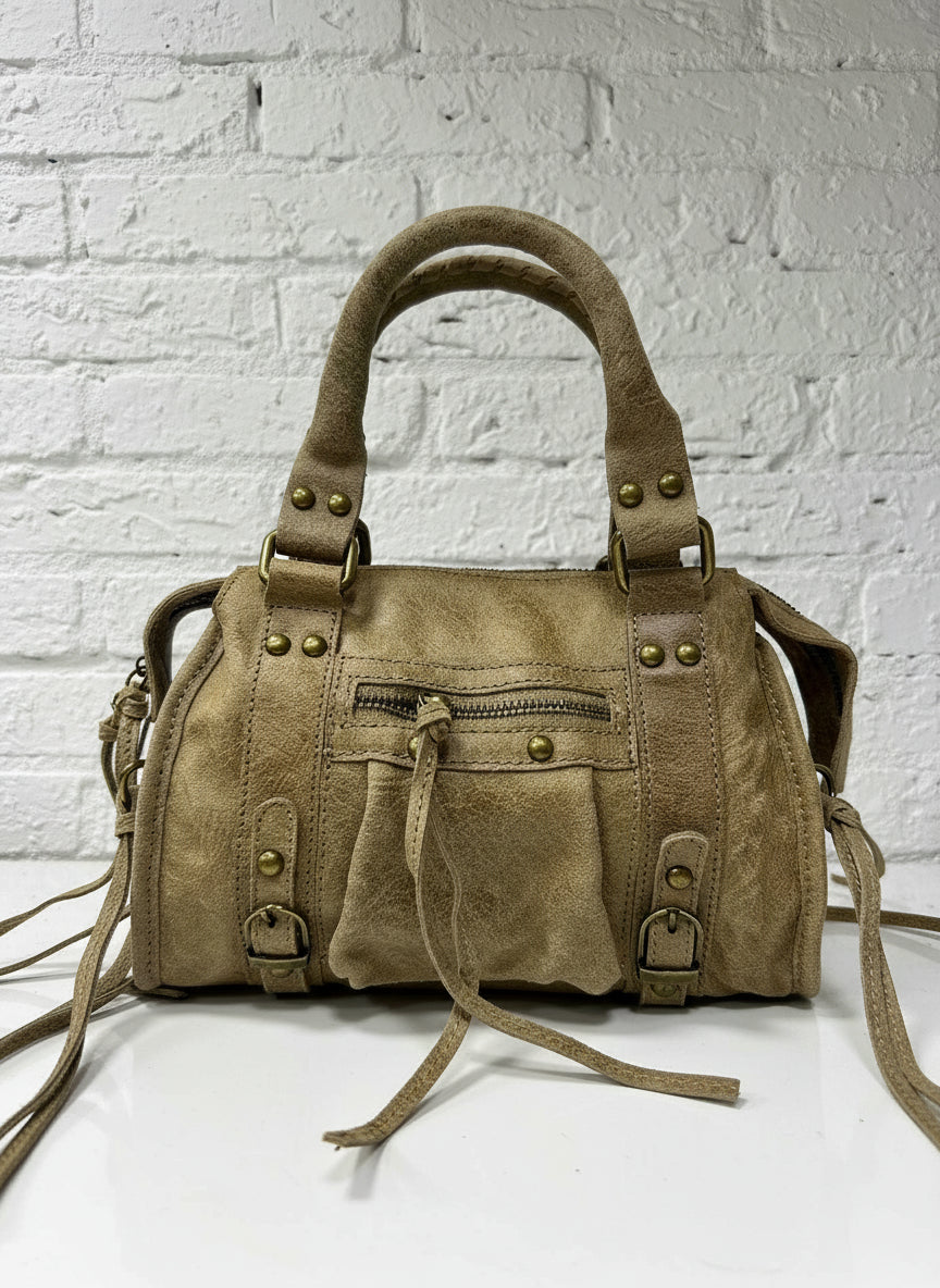 City bag piccola vera pelle