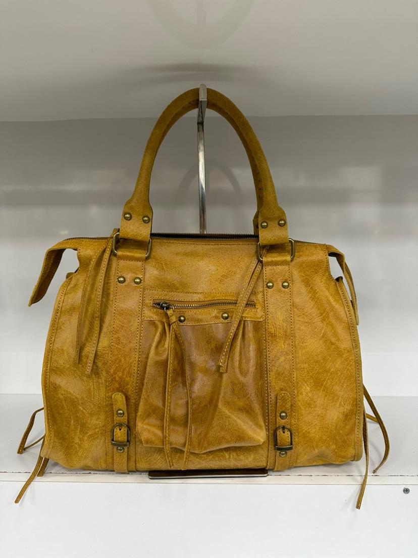 City Bag tote in vera pelle