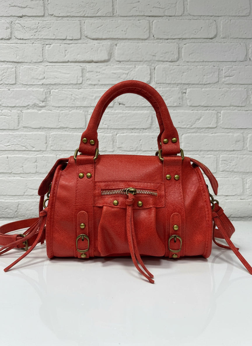 City bag piccola vera pelle