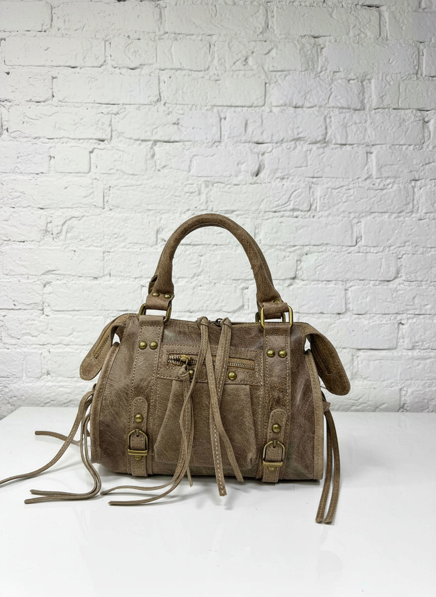 City bag piccola vera pelle
